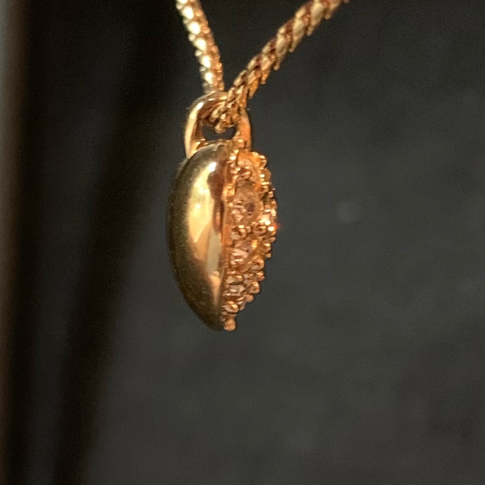 Swarovski Crystal Goldtone HEART Pendant 16 in Necklace - Picture 11 of 14